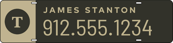 Team Name Sign Rider, 6h x 24w