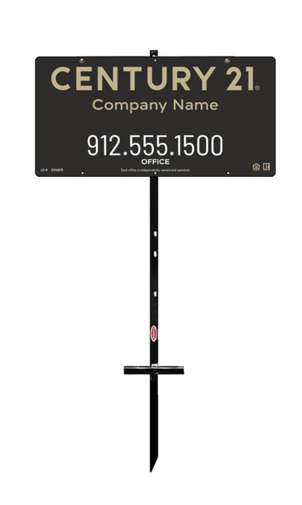 T-Stake Office Sign Panel Unit, 12h x 24w, Steel