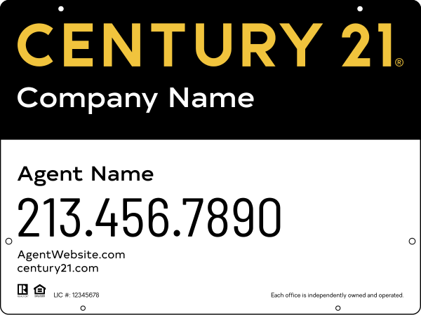 Steel Hanging Panel 18x24 DF - Century 21 | Lowen Sign