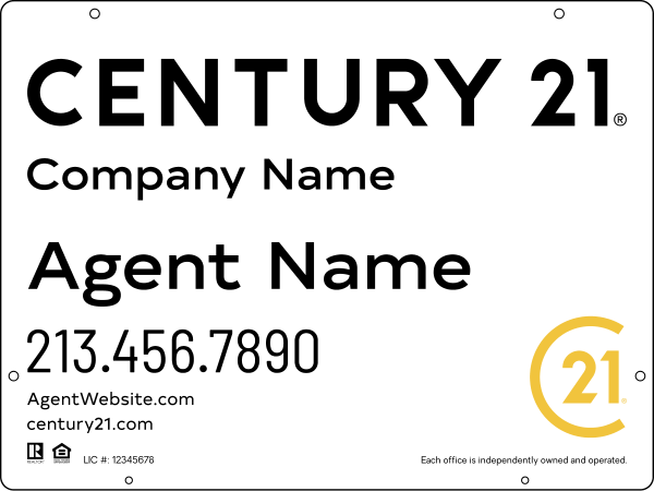Steel Hanging Panel 18x24 DF - Century 21 | Lowen Sign