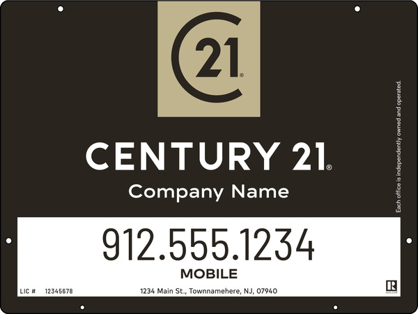 Hanging Office Sign Panel, 18h x 24w, Steel