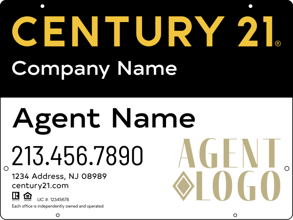 Steel Hanging Panel 18x24 DF - Century 21 | Lowen Sign