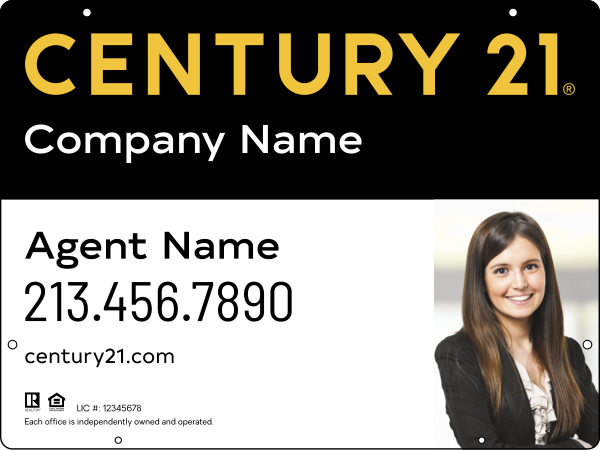 Steel Hanging Panel 18x24 DF - Century 21 | Lowen Sign