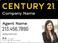 Steel Yard Sign Panel 18x24 DF - Century 21 | Lowen Sign