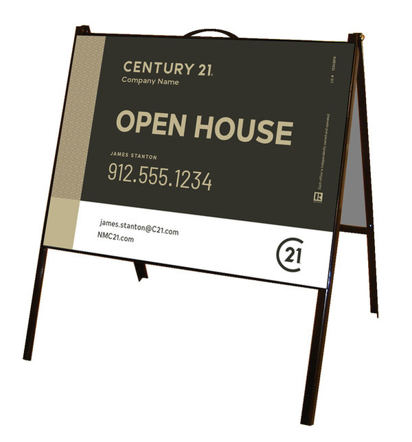 Open House A-Frame and Sign Panel Unit, 18h x 24w
