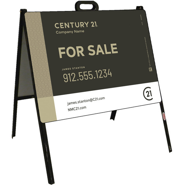 For Sale A-Frame and Sign Panel Unit, 18h x 24w, Steel