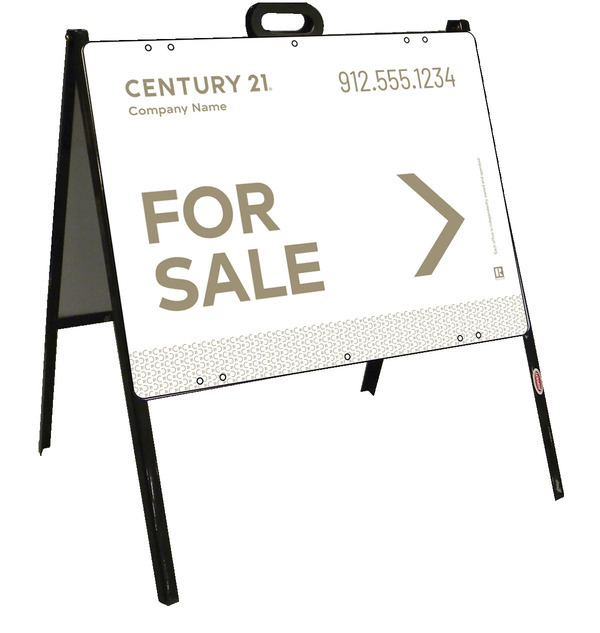 For Sale A-Frame and Sign Panel Unit, 18h x 24w, Steel