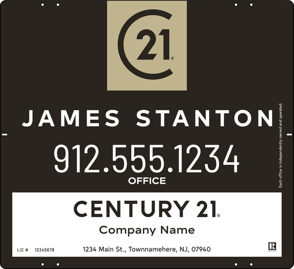 Agent Centric Sign Panel, 22h x 24w, Steel