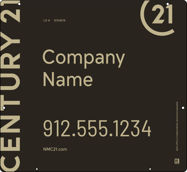 Reflective Hanging Sign Panel, 22h x 24w, 3mm Aluminum Composite