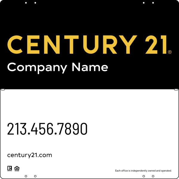 Steel Yard Sign Panel 24x24 DF - Century 21 | Lowen Sign