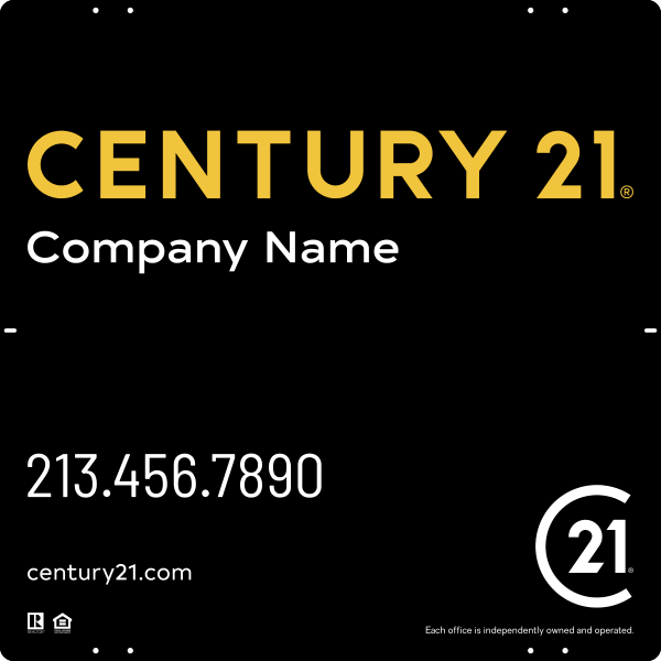 Reflective Panel 24x24 Steel Standard - Century 21 | Lowen Sign