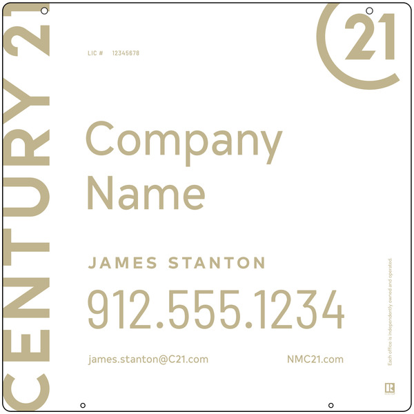Hanging Sign Panel, 24h x 24w, 3mm Aluminum Composite