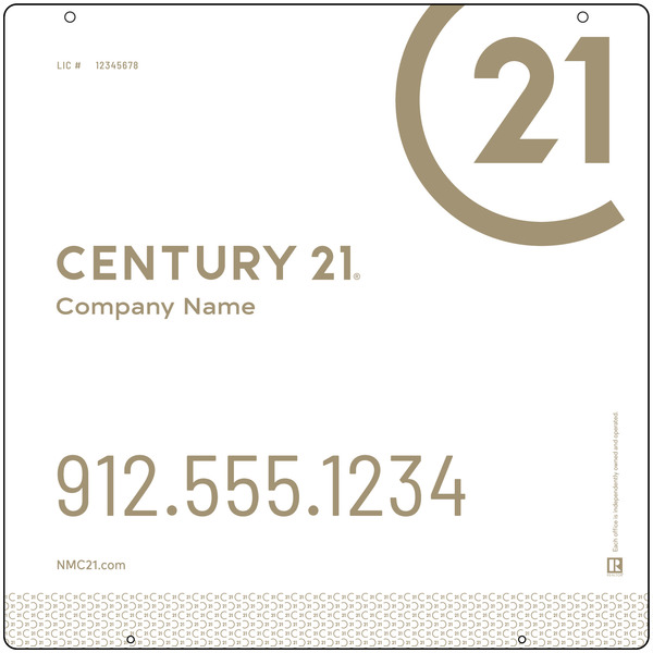Hanging Sign Panel, 24h x 24w, 3mm Aluminum Composite