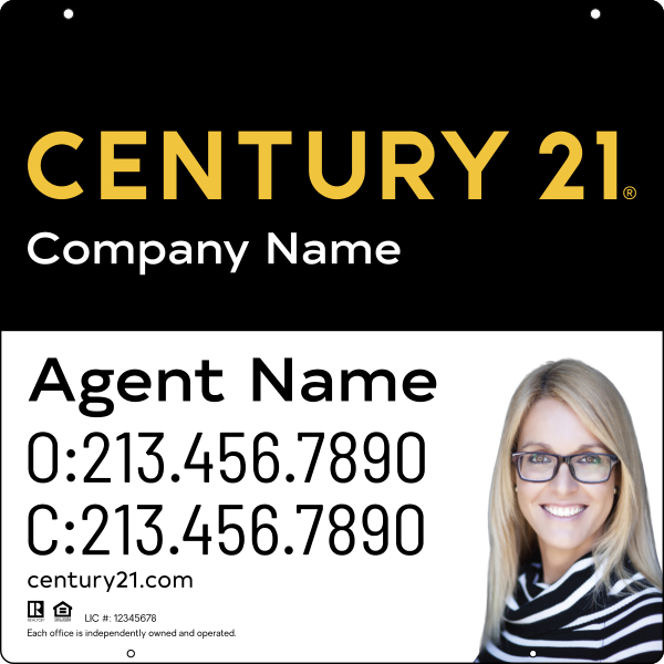 Steel Hanging Panel 24x24 DF - Century 21 | Lowen Sign