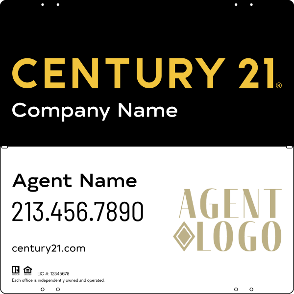 Steel Yard Sign Panel 24x24 DF - Century 21 | Lowen Sign