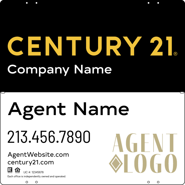 Steel Yard Sign Panel 24x24 DF - Century 21 | Lowen Sign