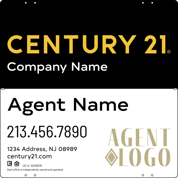 Steel Yard Sign Panel 24x24 DF - Century 21 | Lowen Sign