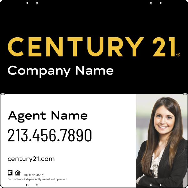 Steel Yard Sign Panel 24x24 DF - Century 21 | Lowen Sign