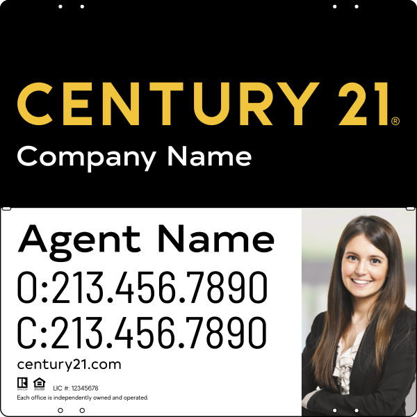 Steel Yard Sign Panel 24x24 DF - Century 21 | Lowen Sign