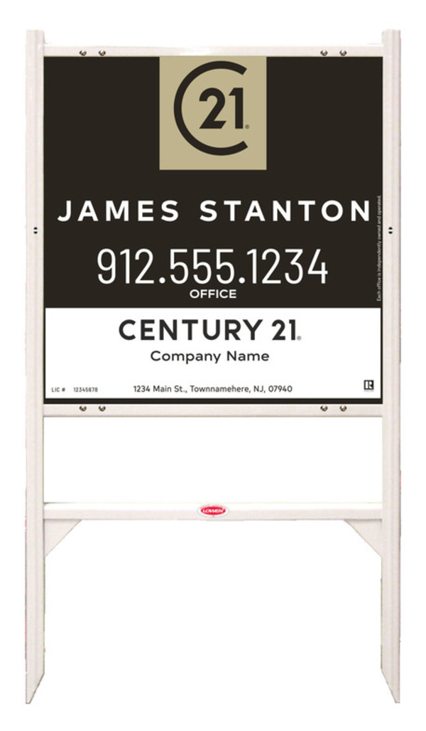 Angle Iron Frame and Agent Centric Sign Panel Unit, 24h x 24w