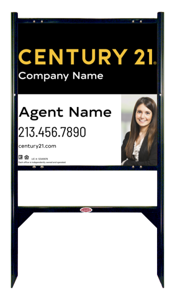 Gibraltar Frame Unit 24x24 Steel Property White - Century 21 | Lowen Sign