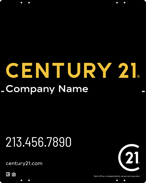 Steel Yard Sign Panel 30x24 DF - Century 21 | Lowen Sign