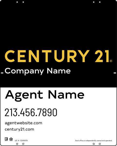 Reflective Panel 30x24 Steel DF Residential - Century 21 | Lowen Sign