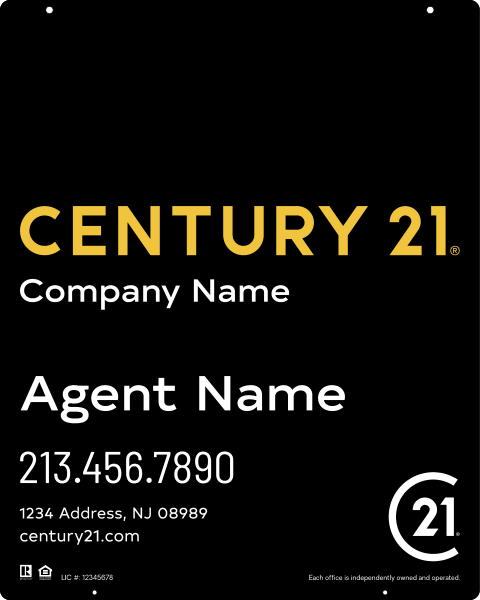 Reflective Hanging Panel 30x24 Steel Premium - Century 21 | Lowen Sign