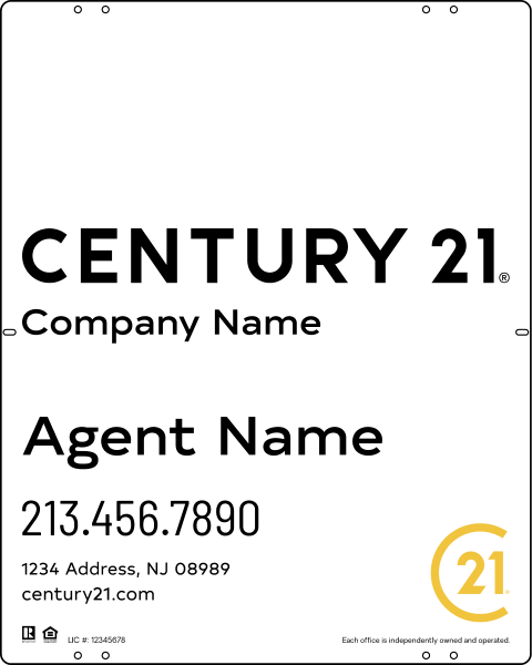 Reflective Panel 30x24 Steel DF Premium - Century 21 | Lowen Sign