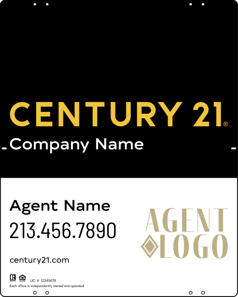Steel Yard Sign Panel 30x24 DF - Century 21 | Lowen Sign