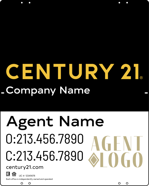 Steel Yard Sign Panel 30x24 DF - Century 21 | Lowen Sign