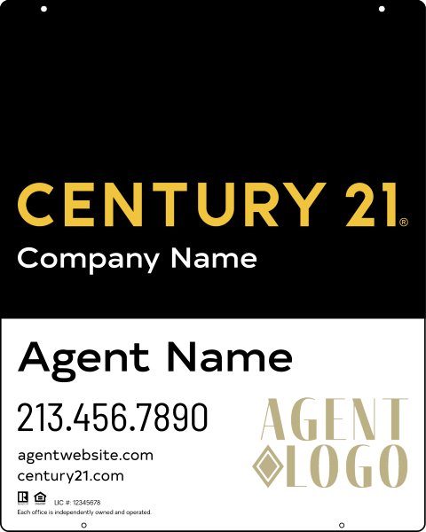 Steel Hanging Panel 30x24 DF - Century 21 | Lowen Sign