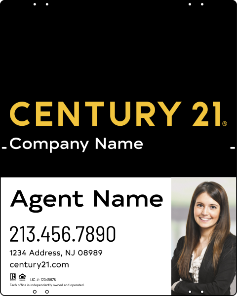 Steel Yard Sign Panel 30x24 DF - Century 21 | Lowen Sign