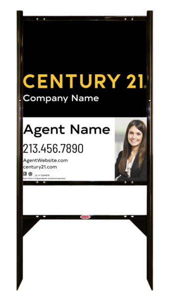 Gibraltar Frame Unit 30x24 Steel Listing White - Century 21 | Lowen Sign