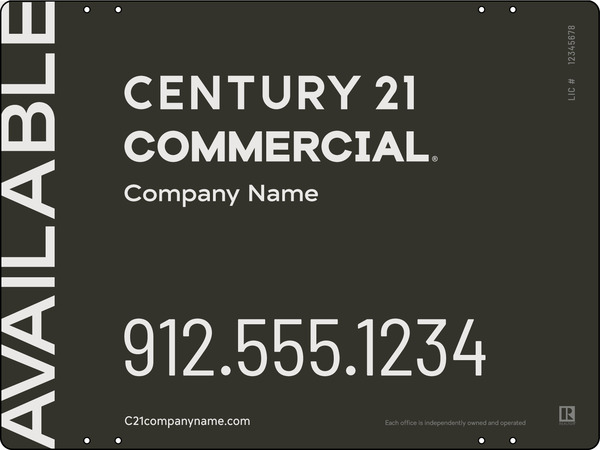 Commercial Office Sign Panel, 18h x 24w, 3mm Aluminum Composite