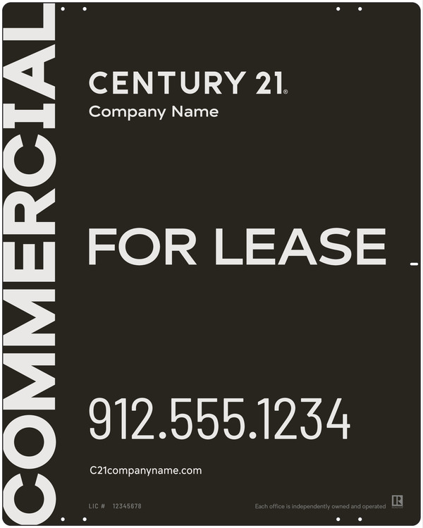 Commercial Office Sign Panel, 30h x 24w, Steel