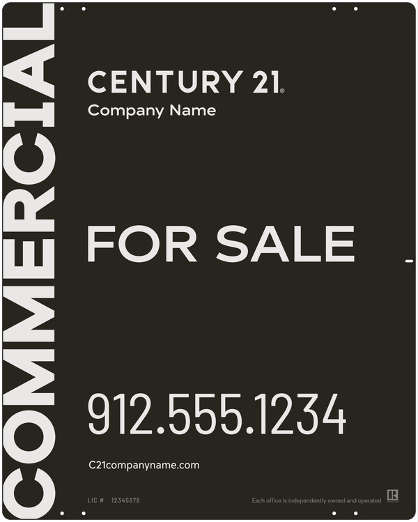 Commercial Office Sign Panel, 30h x 24.=w, Steel