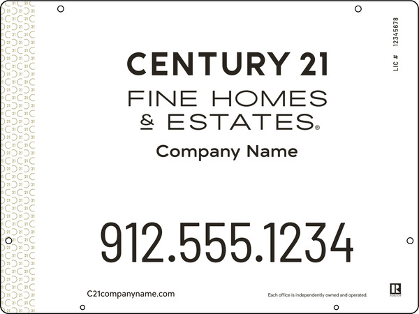 Hanging Sign Panel, 18h x 24w, Steel