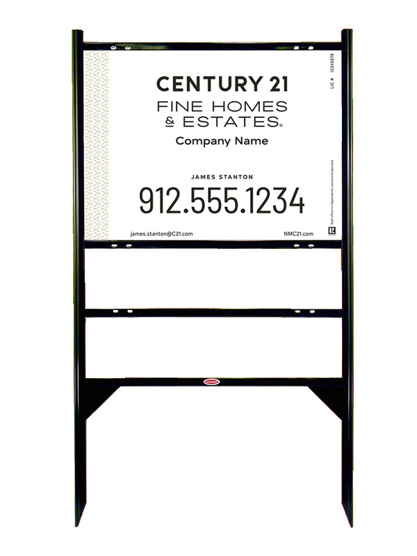 Angle Iron Frame with One Rider Insert and Sign Panel Unit, 18h x 24w