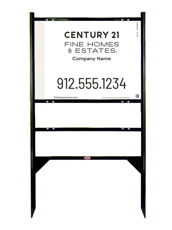 Angle Iron Frame with One Rider Insert and Sign Panel Unit, 18h x 24w