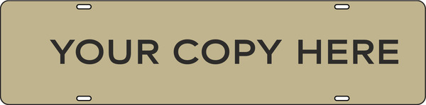 Custom Copy Sign Rider, 6h x 24w, Steel