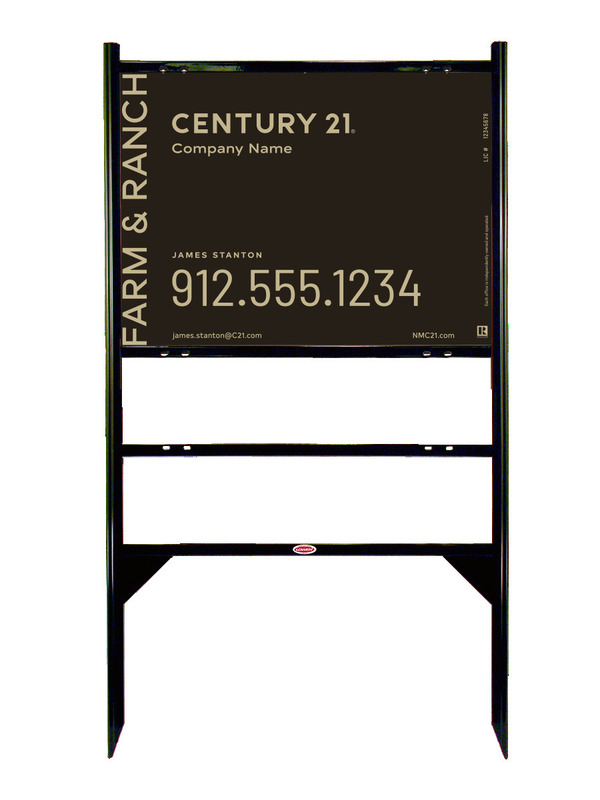 Angle Iron Frame with One Rider Insert and Sign Panel Unit, 18h x 24w