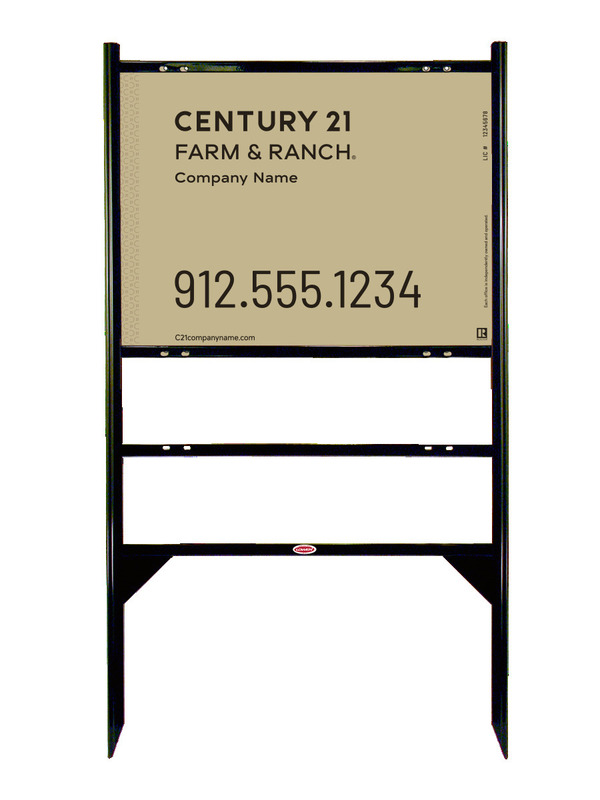 Angle Iron Frame with One Rider Insert and Sign Panel Unit, 18h x 24w