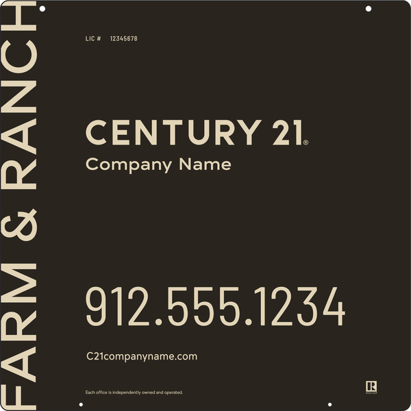 Hanging Sign Panel, 24h x 24w, Steel