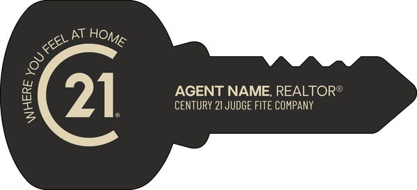 Key Shaped Agent Sign Panel, 16h x 35w, 4mm Corrugated Plastic