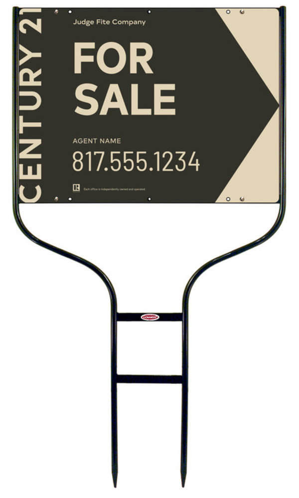 Round Rod Frame and Agent Sign Panel Unit, 18h x 24w