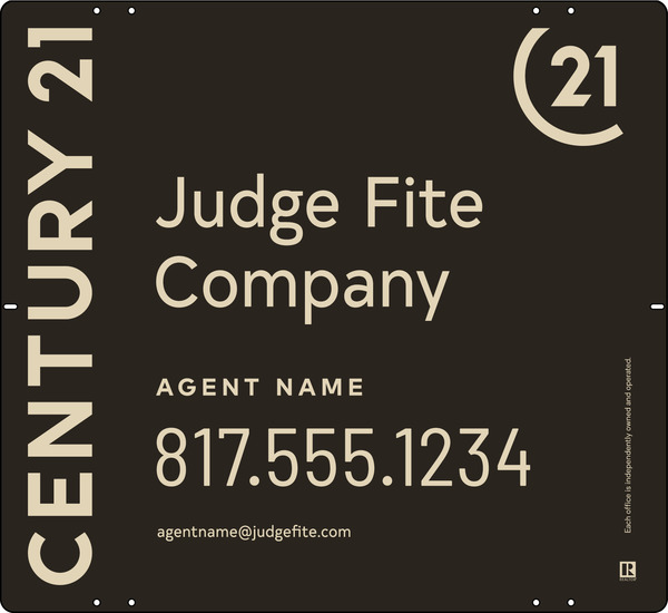 Agent Sign Panel, 22h x 24w