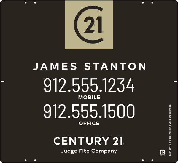 Oklahoma - Reflective Agent w C-21 Seal Sign Panel, 22h x 24w