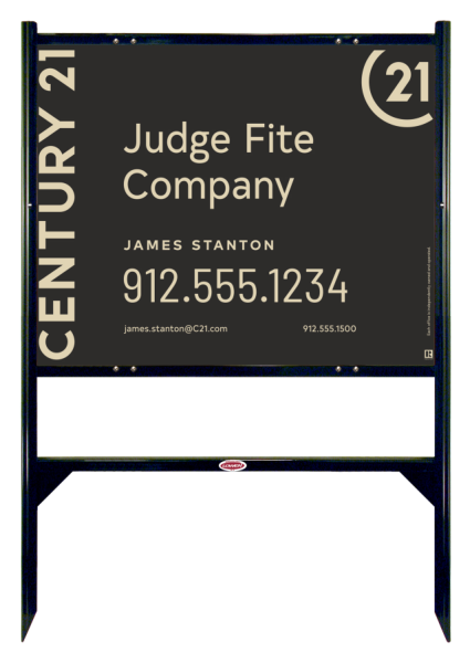 Angle Iron Frame and Reflective Agent w Two Phone Numbers Sign Panel Unit, 24h x 30w, Steel