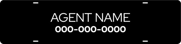 Agent Name Sign Rider, 6h x 24w
